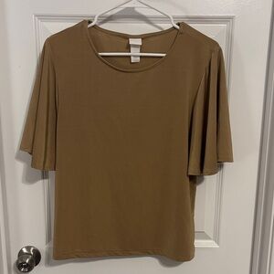H&M Women's Brown Short Sleeve Top